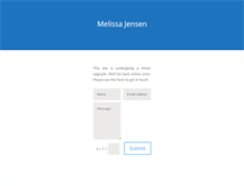 Tablet Screenshot of melissajensen.com